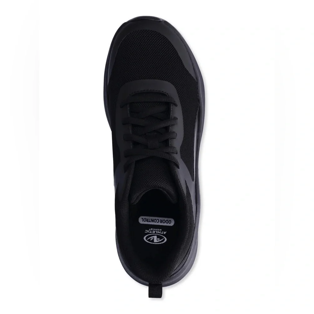 Athletic Works Black Mesh Lace Up Jogger Sneakers 👟 Size Women’s 9 WIDE WIDTH